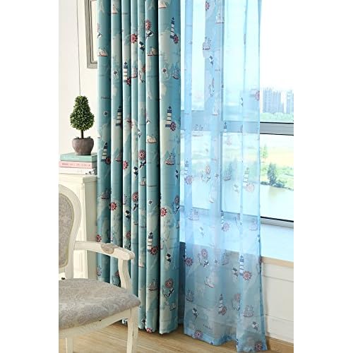 Alifish 1 Panel Nautical Curtains And Drapes Grommet Vessel Rudder