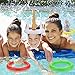 GROBRO7 18Pcs Unicorn Ring Toss Pool Game for Party Inflatable Floating Party Favor Unicorn Party Supplies Decoration for Kids Funny Family Indoor Outdoor Game Set
