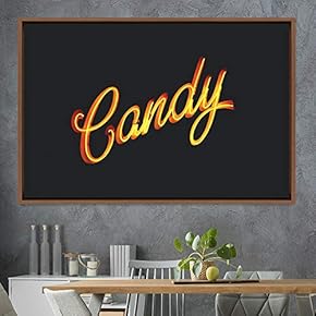 signwin Framed Canvas Wall Art Illuminated Words 3D...
