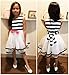 Girls Stripe Dresses Sleeveless Summer Casual Tutu Tulle Dress for Toddler Girl Size 4 5 T