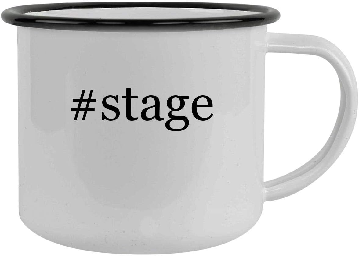 #stage - 12oz Hashtag Camping Mug Stainless Steel, Black