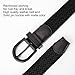 JASGOOD Braided Canvas Stretch Belt Elastic Casual Belt for Women Men and Junior 1.3 Inches Wide, Suit for Waist Size 34-41 Inches, A-Black…