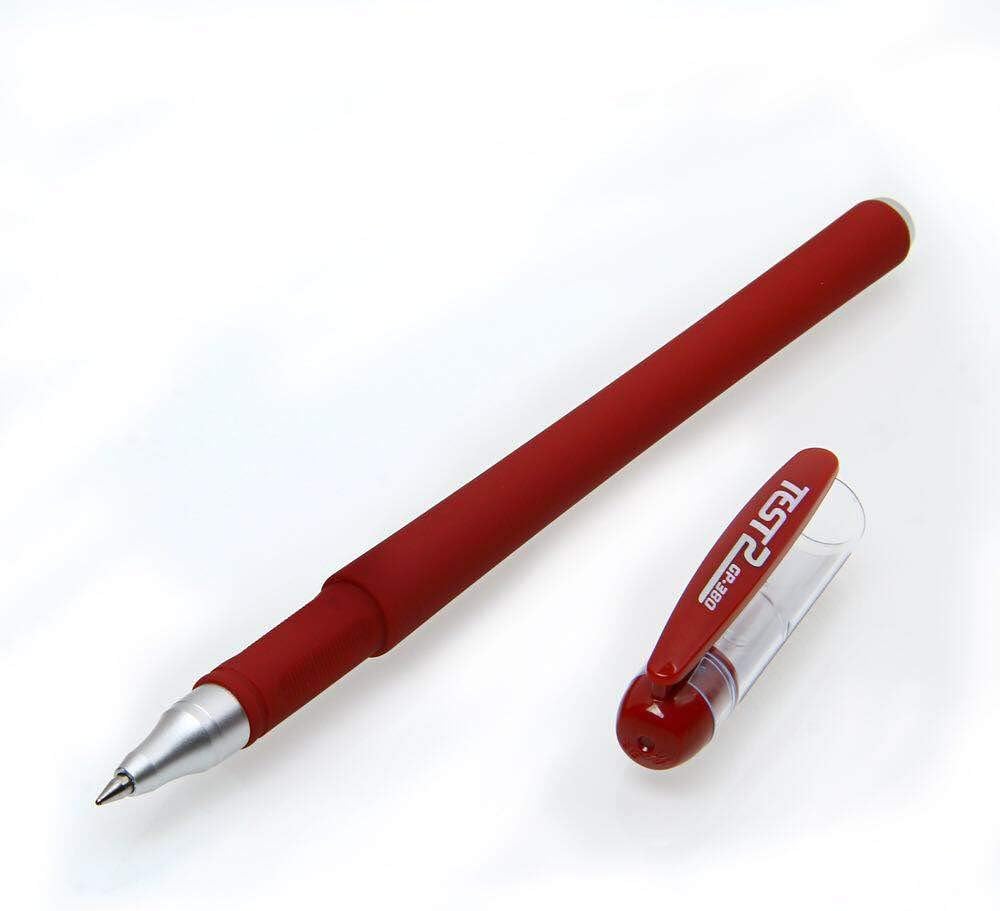 OBE WISEUS Red Gel Ink Pens,0.5mm Point Stick Pen Set, Dynamic Gel Ink Formula Rollerball Pens,(380 Red)