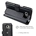 TANNC Galaxy S7 Case Flip Leather Wallet Phone Case [Layered Dandy] - [Card Slot][Flip][Wallet] - for Samsung Galaxy S7 Devices - Black