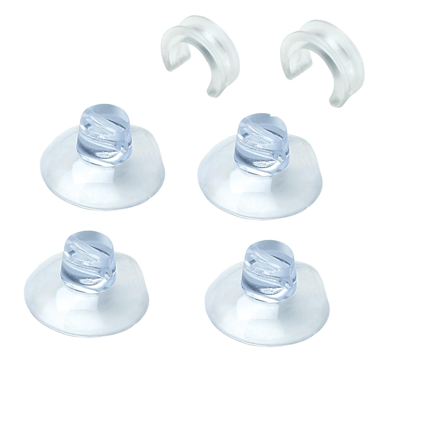 Photo 1 of Better Houseware Shower Caddy Connectors Suction Cups - Professional Strength Large Suction Cups for Bathroom – 6-Piece Set - Easy to Attach & Transparent – Multifunctional Design