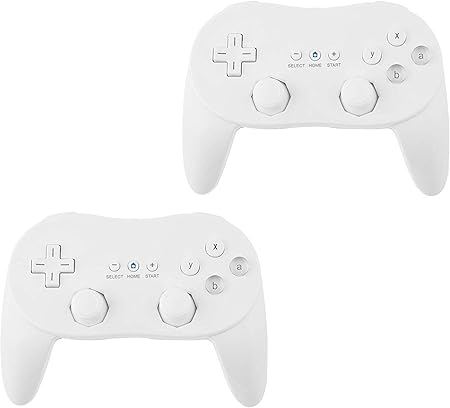 Beastron Classic Console Gampad Gaming Pad Joypad Pro For Nintendo Wii 2 Pack Controller White For Wii Amazon Co Uk Computers Accessories