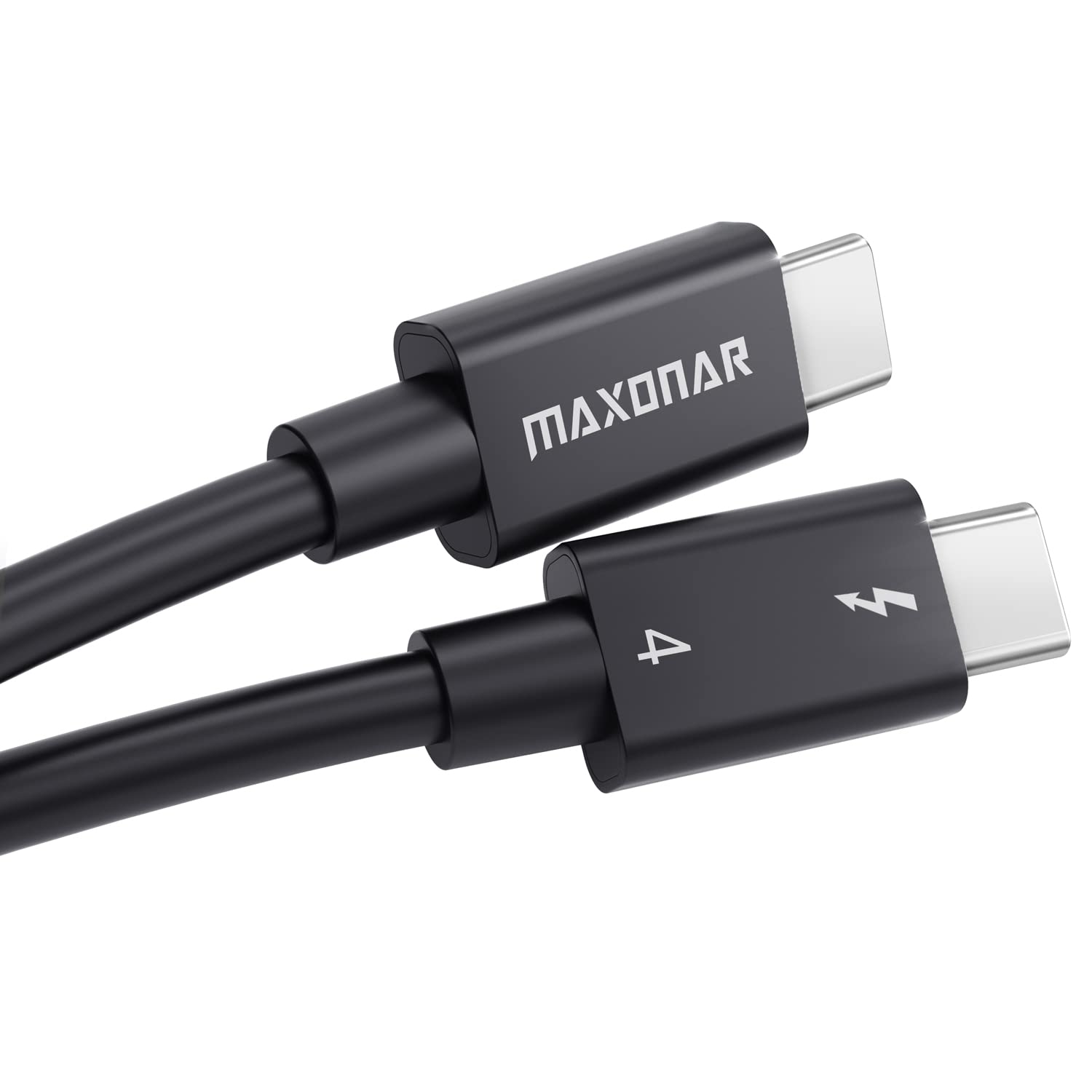 Maxonar [Intel Certified] Thunderbolt 4 Cable 1M, TB4 Cable USB 4 Kabel,40Gbps/100W Charging,8K Display,Compatible with 2022 Mac Studio,Studio Display,Thunderbolt 4 M1 M2 Macbook/USB C Hub,SSD,eGpu