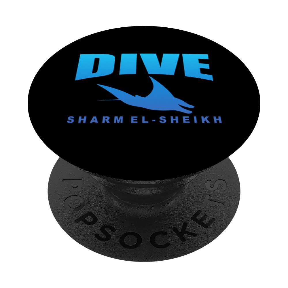 Dive Sharm el-Sheikh, Scuba Diving in Sharm el-Sheikh (Blue) PopSockets Swappable PopGrip