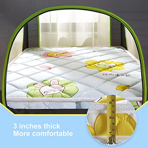 Foldable Pack and Play Mattress Topper 38" x 26" x3" Playpen Premium