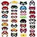 35Pack Superhero Felt Masks For Kids Party Cosplay Superhero Masks With Elastic Rope Avengers Party Favors Mask For Birthday Gifts(Multicolor)