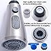 Kitchen Faucet Sprayer,Pull-Out Spray Head Kitchen Sink Faucet Replacement Part,Regalmix 3-Function G1/2 Connection,Brushed Nickel,RWF053-1