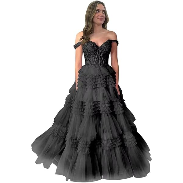 Amazon.com: GOceBaby Women French Maid Shiny Satin Organza Long Prom Puffy  Dream Dress Crossdressing (Medium) Black : Clothing, Shoes & Jewelry