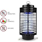 Muhoop Electronic Bug Zapper Mosquito Killer lamp Insect Trap Fly Insect Killer Lamp Indoor and Outdoor Use Portable Standing or Hanging
