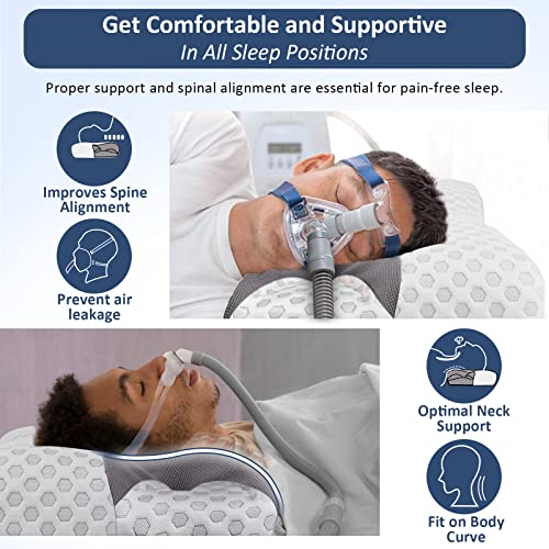 IKSTAR CPAP Pillow for Side Sleeper, Sleep Apnea Pillow for Sleeping
