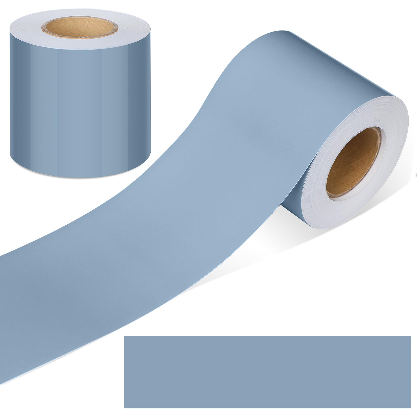 Photo 1 of Fuutreo 65.6 ft Cottage Blue Bulletin Board Borders Die Cut Straight Rolled Border Trim for School Classroom Bulletin Board Decoration Chalkboard Home Office Party Decor