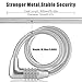 Dsteng Bike Lock Bicycle Lock Chain Resettable 4 Digit Combination Anti-Theft Bike Locks Bike Motorcycle Gate Garage Fence