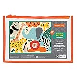 Mudpuppy Zoo Animals Pouch Puzzle, 12 Extra Thick