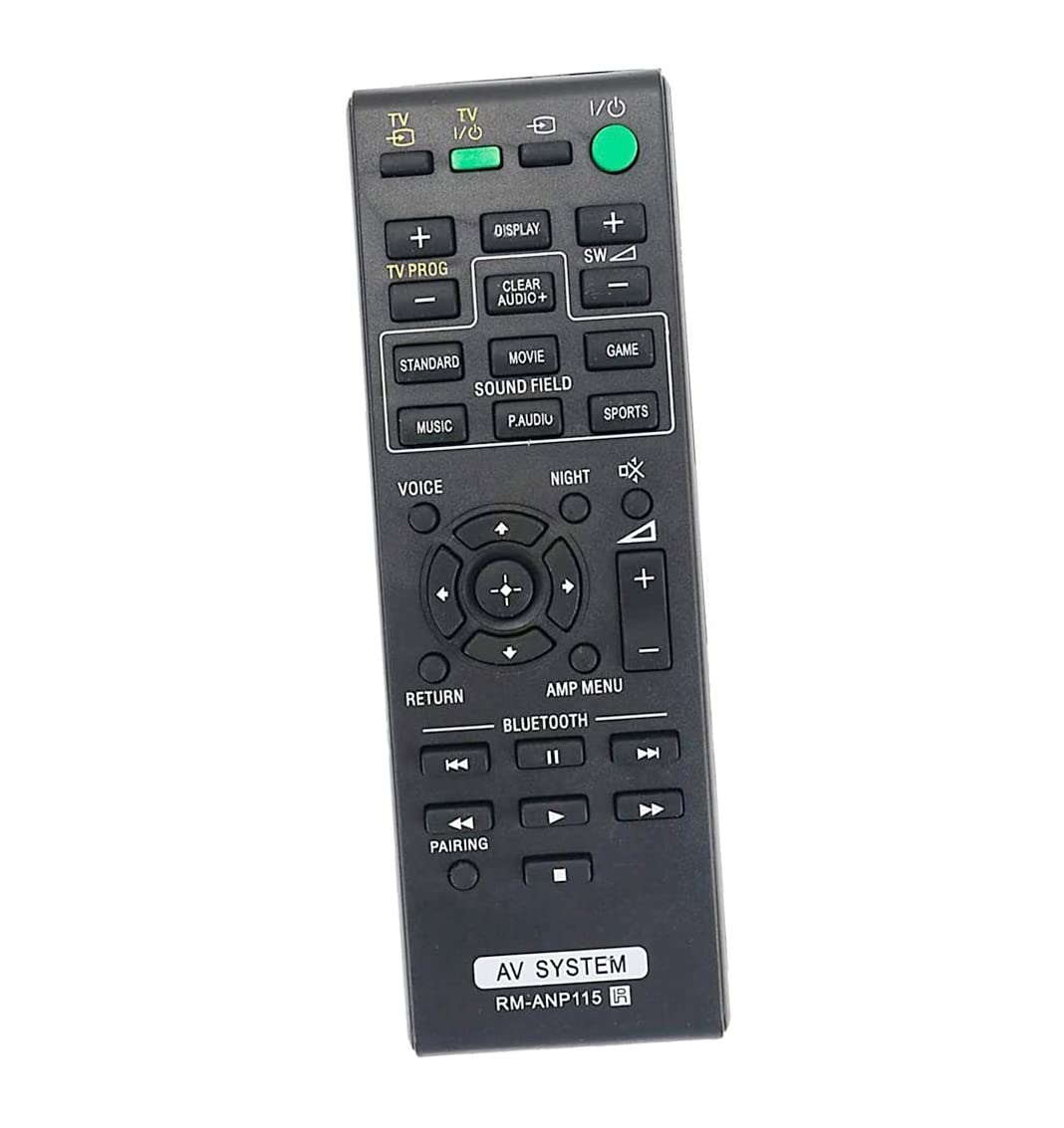 AULCMEET RM-ANP115 Replacement Remote Control Compatible with Sony Sound Bar 2.1 Channel Speaker SA-CT770 HT-CT370 SA-WCT770 HT-CT770 SA-CT370