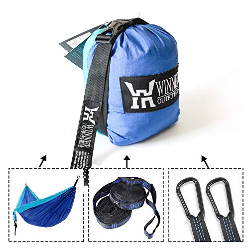 Winner Outfitters Double Camping Hammock Lightweight Nylon Portable