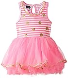 Mud Pie Baby Girls' Glitter Party Dress, Pink, 12-18 Months