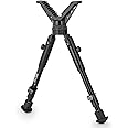 BZTAC Tactical Sturdy Portable Bipod Adjustable Height Rifle Bipod with 360° Rotation V Yoke for Hunting Shooting Accessories Outdoors