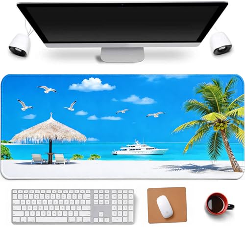 RTGGSEL Large Gaming Mouse Pad (Beach Sky)