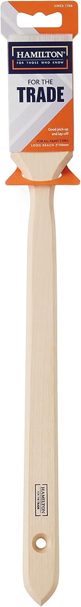HAMILTON 2 inch Extra Long Handle Angled Radiator Paint Brush Cutting In view 3