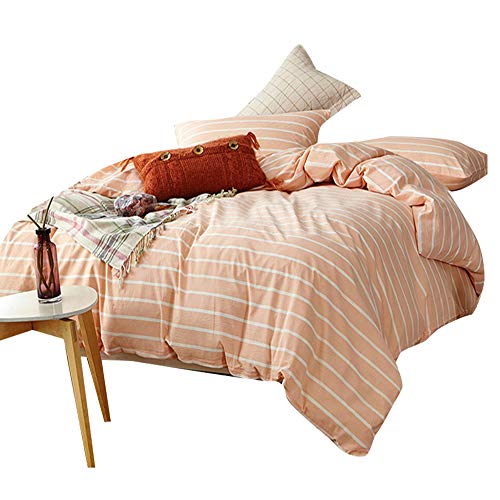AMWAN Pink Striped Luxury Bedding Set Twin Piece Jordan Ubuy