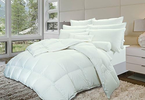 Highland Feather 35 oz San Felipe Tencel and Organic Canadian Hutterite Goose Down Duvet, King, White