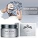 MS.DEAR Instant Silver Grey Hair Wax, Hairstyle Cream 4.23 oz, Silvery Grey Hair Pomades, Natural Silver Ash Matte Hairstyle Wax for Men and Women