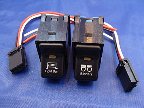 Fits Jeep TJ Rocker Accessory Switch Pair- Light Bar -Blinders Light Switches
