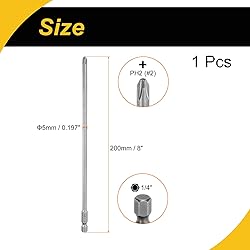 WorkBless Magnetic Phillips Screwdriver Bit PH2