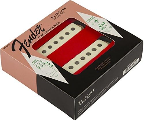 Fender Pure Vintage '65 Jaguar® Pickup Set, Vintage White, (2)