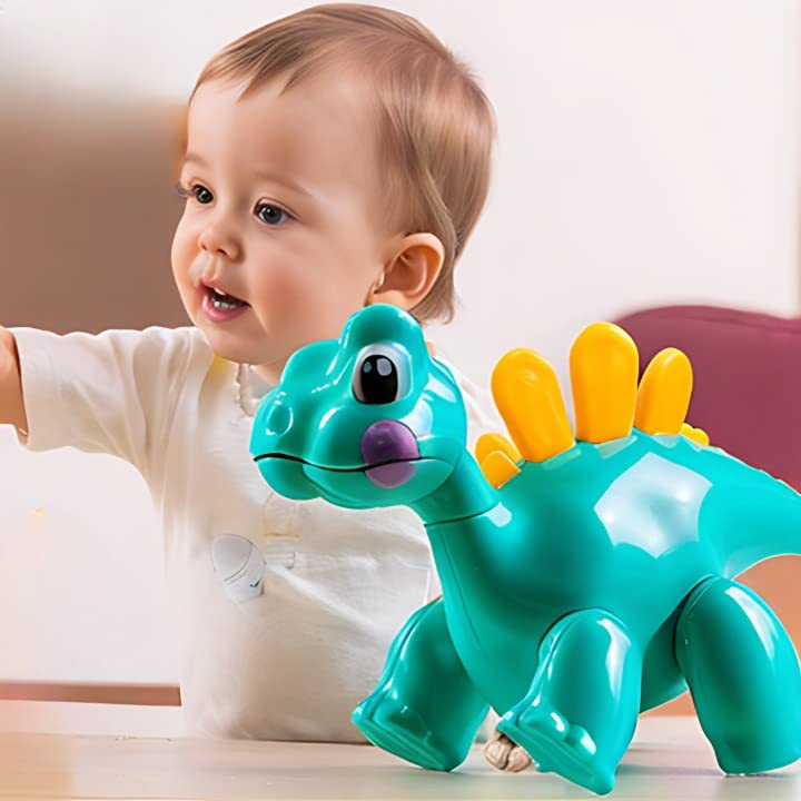 PREXTEX Small Baby Dinosaur Toys for Toddlers 3 Years and Up - Set of Cartoon Dinosaur Figures, Safe ABS Plastic with Round Edges, Perfect for Kids of All Ages, Dino-Themed Parties, and Birthday Gifts