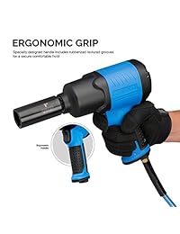 Neiko 30128A   Llave de impacto de aire compuesta, 1 2" de unidad cuadrada de compresor neumático alimentado por compresor