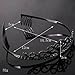 Wedding Bridal Black Rhinestone Tiara Crown Comb Hair Clips Headband for Women Accessory Christmas Halloween Party