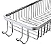 TENOVEL SB1001PC Wire Basket Wall Mount,Corner Shower Caddy Stainless Steel,Bathroom Shower Organizer Soap Caddy,Polished Finish