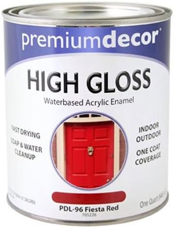 True Value Company PDL96-QT PD Fies Red WB Enamel, 1 quart by True Value
