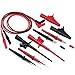 AideTek needle tipped tip lead TL809 leads set for FLUKE EXTECH multimeter two safety crocodile clips Shrouded banana plugs lead extensions TLP20162 primary