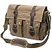 peacechaos Men's Canvas Leather DSLR SLR Vintage Camera Messenger Bag (Light Coffee)