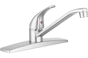 Dura Faucet DF-NMK600-SN RV Swivel Kitchen Sink Faucet (Brushed Satin Nickel)