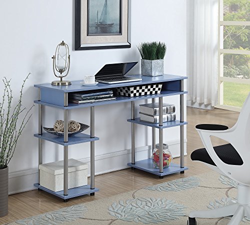 Convenience Concepts Designs2Go No Tools Student Desk Blue
