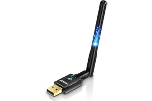 Wifi Adapter Ac 600Mbps Dual Band 5Ghz / 2.4Ghz Long Range Wireless Dongle with 2dBi Antenna Support Win Vista /7/8.1/10/11/X