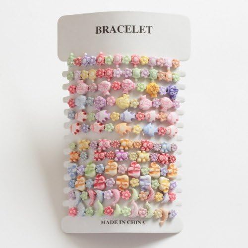Set of 12 Assorted Girls Bracelets - Ideal for party bags by Talbot Fashions