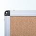 VIZ-PRO Cork Notice Board, 24 X 18 Inches, Silver Aluminium Frame