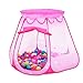 Ball Pit, Easy Folding Princess Play Tent with Storage Bag, Pink (balls not included)