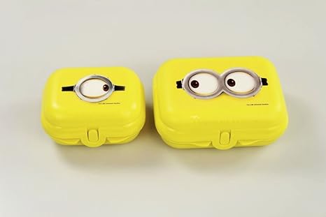 TUPPERWARE To Go Minions Twin Gr.2 + Mini-Twin Gr.1 Box Brotdose gelb 26582