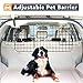 ZenStyle Dog Car Barrier Pet Fence for SUVS, Van, Cargo, Vehicles - Adjustable Pets Car Divider Wire Dog Gate Heavy Duty Dog Divider for SUV