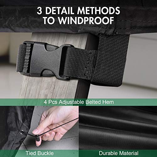image for HIRALIY 90 Inch Outdoor Patio Furniture Covers Rectangular Waterproof 