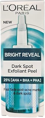 Esfoliante L'Oréal Paris: reduz rapidamente a pigmentação e as manchas de acne, refina a textura da pele com niacinamida e AHAs, Reveal Dark Spot Peeling Bright Exfoliator, 25 ml